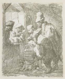 The Strolling Musicians by Rembrandt van Rijn