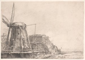 The Windmill by Rembrandt van Rijn