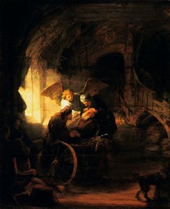 Tobias Returns Sight to His Father by Rembrandt van Rijn