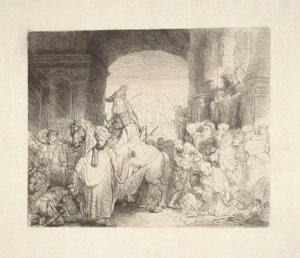 Triumph of Mordecai by Rembrandt van Rijn