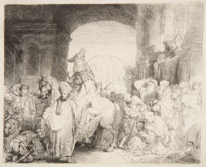 Triumph of Mordecai by Rembrandt van Rijn