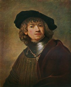 Tronie of a Young Man in a Gorget and Cap by Rembrandt van Rijn