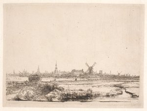 View towards Amsterdam by Rembrandt van Rijn