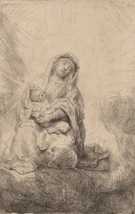 Virgin and Child in the Clouds, 1641