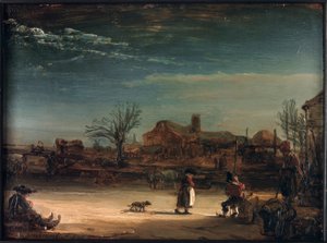 Winter Landscape by Rembrandt van Rijn