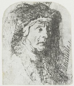 Woman in a Fur-Trimmed Cloak by Rembrandt van Rijn