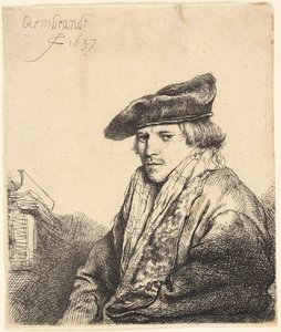 Young Man in a Velvet Cap (Ferdinand Bol?)