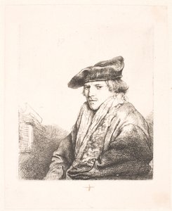 Young Man in a Velvet Cap with Books Beside Him