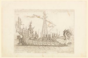 Hercole barca del Sig. Nicolo Cimenes, from Vessels of the Argonauts for the wedding celebration of Cosimo de