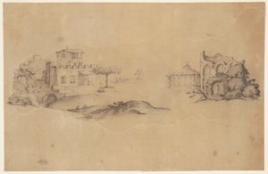 Sketches of a Building and a Ruin