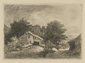 Landscape with Dilapidated Hut