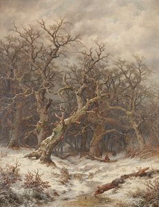 Winter Landscape (Winter Forest) by Remigius Adrianus van Haanen