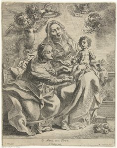Anna te Drieën S. Anna, Grandmother of Christ (title on object) by Remoldus Eynhoudts