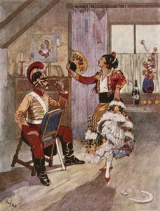 That girl was lively company, I can tell you! by René Bull