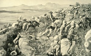 The Relief of Ladysmith - The Last Rush at Hlangwane Hill by René Bull