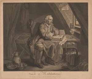 Meditation by René Gaillard, after Johann Eleazar Schenau