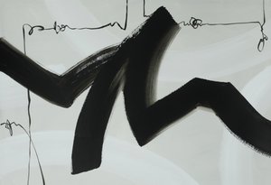 Dynamic Black Ink Flow by Renate Holzner