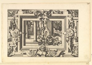Medea Kills Her Two Children by Jason by Rene Boyvin
