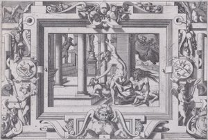 Medea Kills Her Two Children by Jason by Rene Boyvin