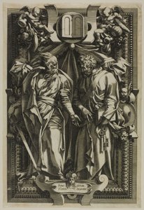 Saint Paul and Saint Peter by Rene Boyvin