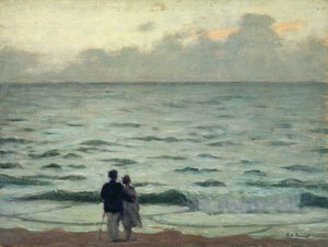 Gust of Wind, Sunset at Cabourg
