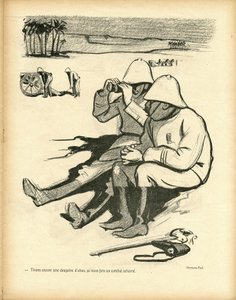 Illustration in Le Canard Sauvage by Rene George Hermann Paul