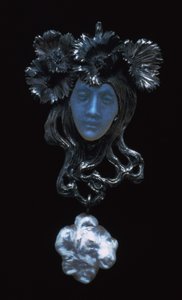 Female Face Pendant, c1898-1900 by Rene Jules Lalique