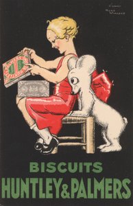 Advertisement for Huntley & Palmers biscuits