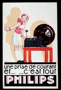 Advertising for the radio set Philips, c.1930