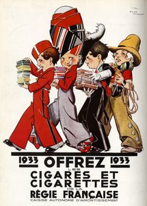 Cigarettes of the French Regie, 1932