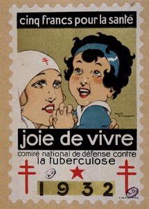 Stamp of the National Defence Committee against Tuberculosis