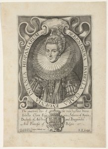 Portrait of Isabella Clara Eugenia by Renold Elstrack