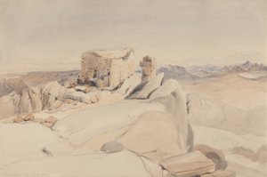 The Summit of Mount Sinai or Jebel Musa, 1840 by Rev. Edward Thomas Daniell