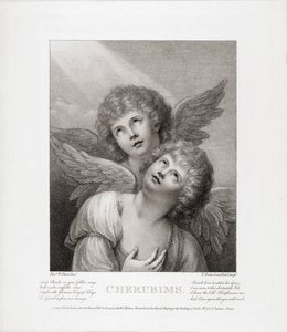Two Cherubim by Rev. Matthew William (after) Peters