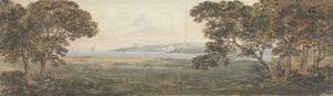 Wooded Landscape Overlooking an Estuary by Rev. William Gilpin