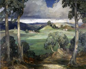 Storiths in Wharfedale on The Bolton Abbey Estate by Rex Vicat Cole