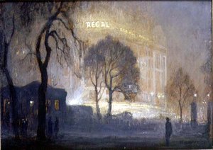 The Regal from Hyde Park on a Misty Night by Rex Vicat Cole
