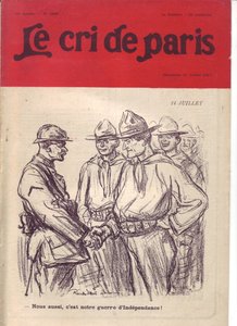 Illustration of Ricardo Flores for the Cover of Le Cri de Paris