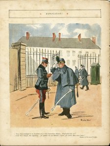 Illustration of Ricardo Flores (1878-1918) in Le Lire, 23/04/10 - Explanation - Army, Barracks by Ricardo Flores