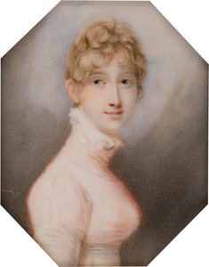 Portrait of Henrietta Anna Maria Charlette Bridgeman Simpson, later Mrs Charles Pelham, Countess of Yarborough by Richard (after) Cosway