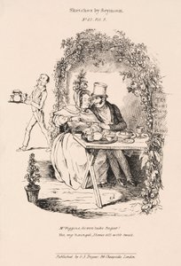 Courting Scene in the Garden of a Country Tea Room by John Pardon