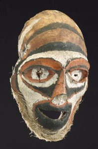 Mask Made from a Human Skull, New Britain, Papua New Guinea by John Pardon