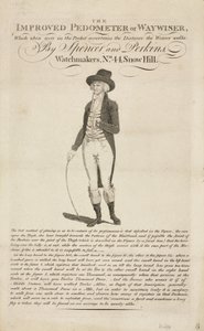 The Improved Pedometer or Waywiser, c 18th Century