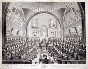 The Lord Mayor, Aldermen and Common Council in the Council Chamber Guildhall, London, Engraved by Thomas Sutherland
