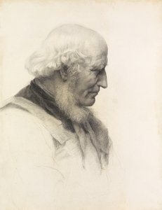 A Venerable Head by Richard Ansdell