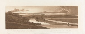 The Water Works at Marli, and St. Germain en Laye seen in the distance 1803; Plate 15 from Views in Paris, the Emanuel Volume tracing of the plate