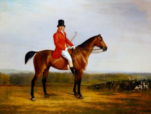 Isaac Sadler Mounted on a Bay Hunter by Richard Barrett Davis