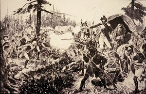 Battle of Brandywine by Richard Caton (after) Woodville