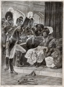 Colonialism in Sri Lanka (engraving) by Richard Caton (after) Woodville