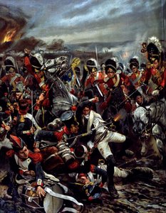 The Charge of the Scots in Waterloo by Richard Caton (after) Woodville